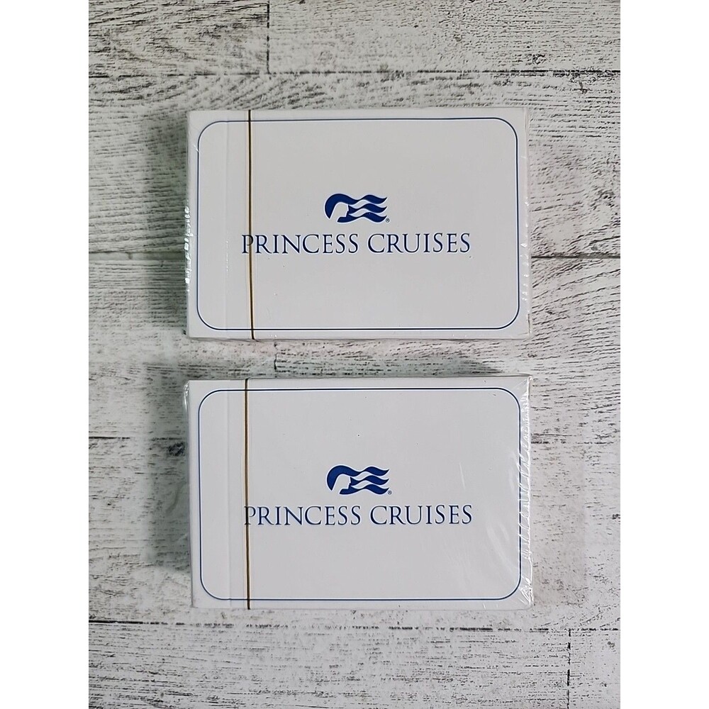2 NEW Princess Cruises Playing Cards Poker Decks Vintage Ship Line Souvenir